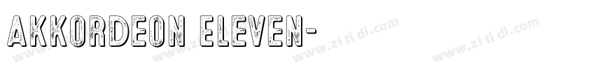 Akkordeon Eleven字体转换